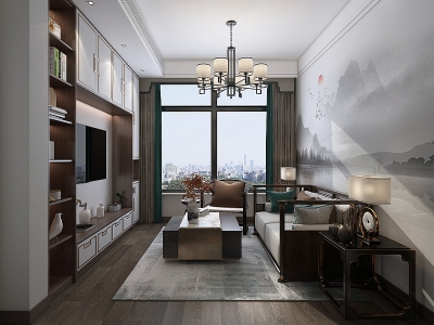 国风观澜310㎡新中式风格